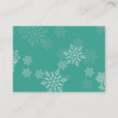 ウィンターウェディングホテルエレガントアコモデーションカード エンクロージャーカード (裏面)