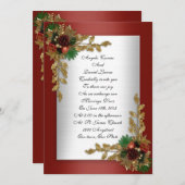 ウィンターウェディングホリデイスタイル 招待状 (正面/裏面)