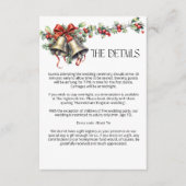 ウィンターウェディングホリーベルとレッドベリー詳細 エンクロージャーカード (正面)