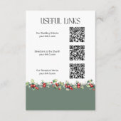 ウィンターウェディングホリーベルとレッドベリー詳細 エンクロージャーカード (裏面)