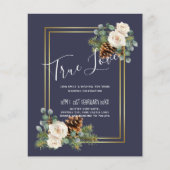 ウィンターウェディングホワイトローゼズ金ゴールドダスティブルー (正面)