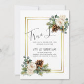 ウィンターウェディングホワイトローゼズ金ゴールドダスティブルー (正面)