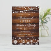 ウィンターウェディングリハーサルディナー招待状 招待状 (スタンド正面)