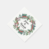 ウィンターウェディング披露宴セルベトスホリディオペ スタンダードカクテルナプキン (角)