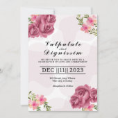 ウィンターウェディング招待状カードランドスケープデザイン 招待状 (正面)