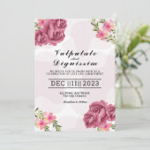 ウィンターウェディング招待状カードランドスケープデザイン 招待状 (スタンド正面)