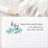 ウィンターウェディング招待状差出人住所ラベル ラベル (インサイチュ)