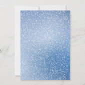 ウィンターウェディング招待状素朴ワンダーランド 招待状 (裏面)