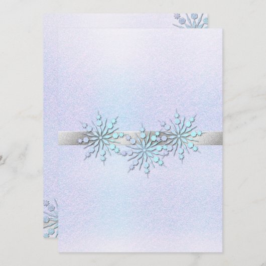 ウィンターウェディング招待状 招待状 (正面/裏面)