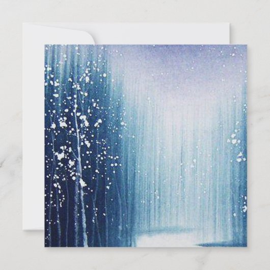 ウィンターウェディング招待状 招待状 (裏面)