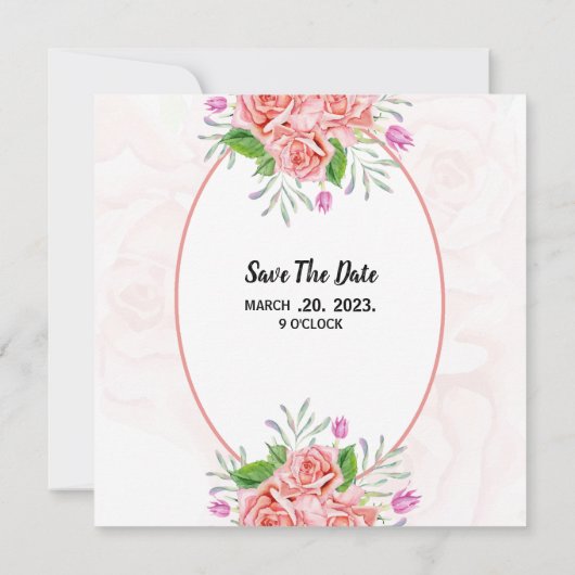 ウィンターウェディング最高のスクエア招待状カードデザイン 招待状 (裏面)