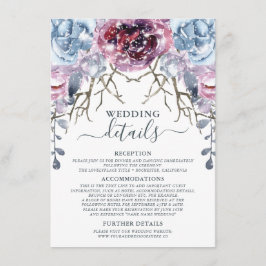 ウィンターウェディング詳細 エンクロージャーカード