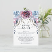 ウィンターウェディング詳細 エンクロージャーカード (スタンド正面)