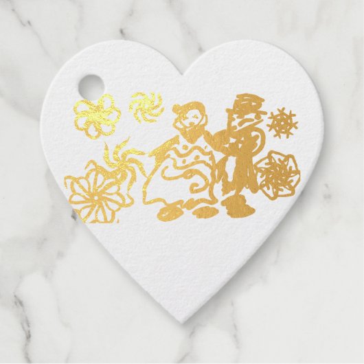 ウィンターウェディング フェイバータグ (正面)