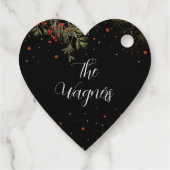 ウィンターウェディング フローラル モダン エレガント インスピリビティ フェイバータグ (裏面)