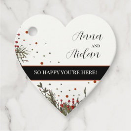 ウィンターウェディング フローラル モダン エレガント インスピリビティ フェイバータグ