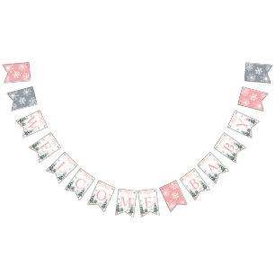 ウィンターウェルカムベビー バンティングフラッグ