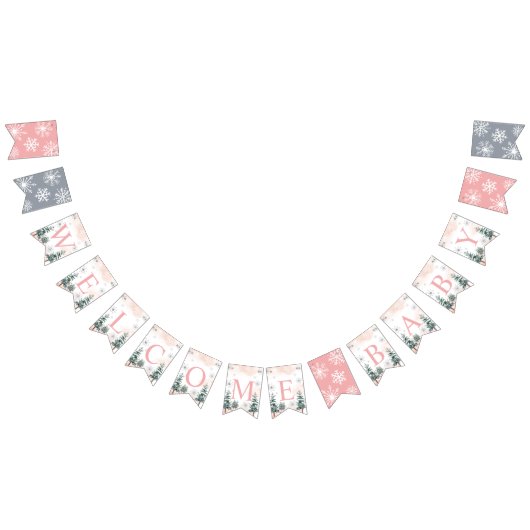ウィンターウェルカムベビー バンティングフラッグ (全)