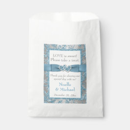 ウィンターウエディングウィープティングバッグ | Winter Wonderland Blue フェイバーバッグ