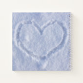 ウィンターウエディングカスタムフォトゲストブック ノートブック (裏面)