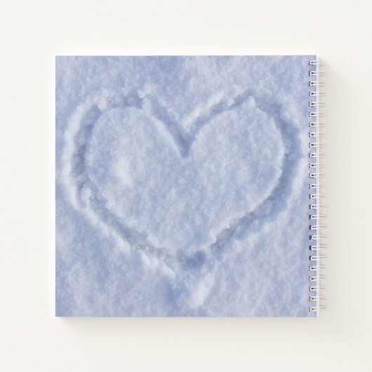 ウィンターウエディングカスタムフォトゲストブック ノートブック (裏面)