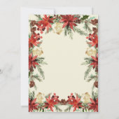  ウィンターウエディングクリスマスブライダルシャワー 招待状 (裏面)