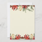 ウィンターウエディングクリスマスブライダルシャワー 招待状 (裏面)