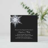 ウィンターウエディング婚約パーティ招待状 招待状 (スタンド正面)