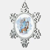 ウィンターウォークオーナメント スノーフレークピューターオーナメント (右)