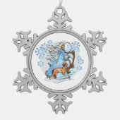 ウィンターウォークオーナメント スノーフレークピューターオーナメント (正面)