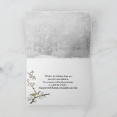 ウィンターウッズカードにホリデーディアー カード (内部)