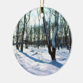 ウィンターウッズラウンドオーナメント セラミックオーナメント (左)
