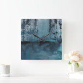 ウィンターウッズ スクエア壁時計 (ホーム)