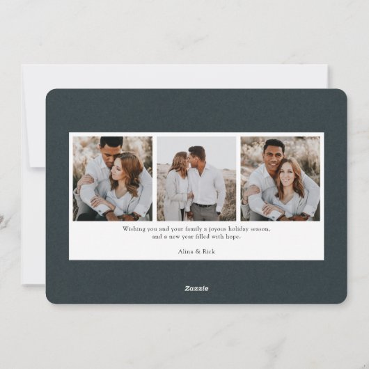 ウィンターウッズ |ホリデーフォトカード シーズンカード (裏面)