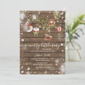 ウィンターウッドオーナメントホリデーパーティー招待状 招待状 (スタンド正面)