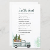 ウィンターウッドランドの動物がゲストゲームを見つける (正面/裏面)