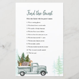 ウィンターウッドランドの動物がゲストゲームを見つける