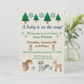 ウィンターウッドランドアニマルテーマ 招待状 (スタンド正面)