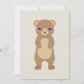 ウィンターウッドランドアニマルテーマ 招待状 (裏面)