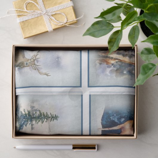 ウィンターウッドランドエンフエマシリーズデザイン11 薄葉紙 (ギフト)