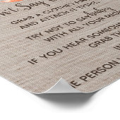 ウィンターウッドランドキツネはベビーのサインを言わない ポスター (角)