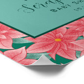 ウィンターウッドランドキツネベビーシャワー歓迎ポスター ポスター (角)