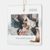 ウィンターウッドランドキツネ写真 セラミックオーナメント (左)