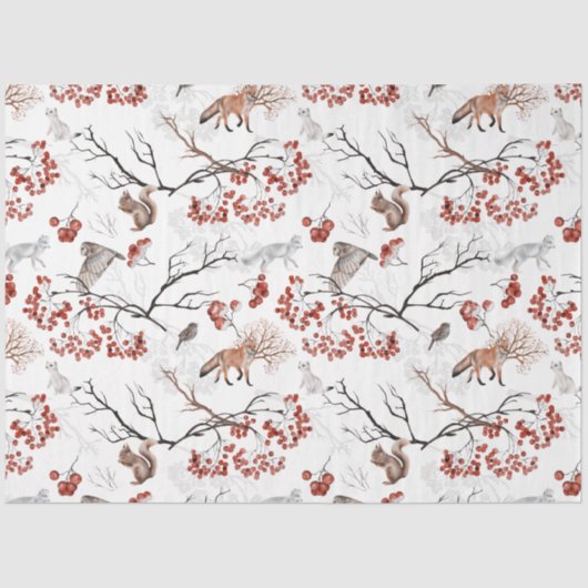 ウィンターウッドランドシリーズデザイン12 薄葉紙 (正面)