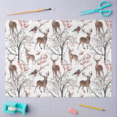 ウィンターウッドランドシリーズデザイン13 薄葉紙 (クラフト)