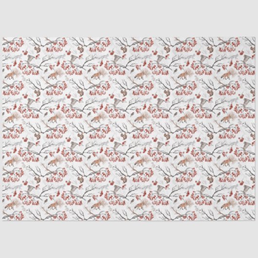 ウィンターウッドランドシリーズデザイン8 薄葉紙 (正面)