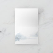 ウィンターウッドランドシーンキツネサンキューユナイテッド カード (内部)