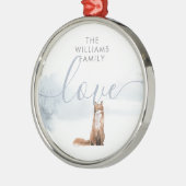 ウィンターウッドランドシーンキツネ メタルオーナメント (左)