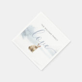 ウィンターウッドランドシーンハレクリスマスホリデー スタンダードカクテルナプキン (角)