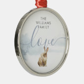 ウィンターウッドランドシーンヘア メタルオーナメント (右)